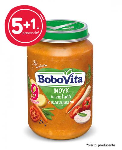 BOBOVITA Indyk w ziołach z warzywami po 9 m-cu - 6 x 190 g - cena, opinie - Apteka internetowa Melissa