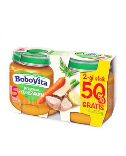 BOBOVITA Jarzynowa z kurczakiem po 5 m-cu - 2 x 125 g - Apteka internetowa Melissa