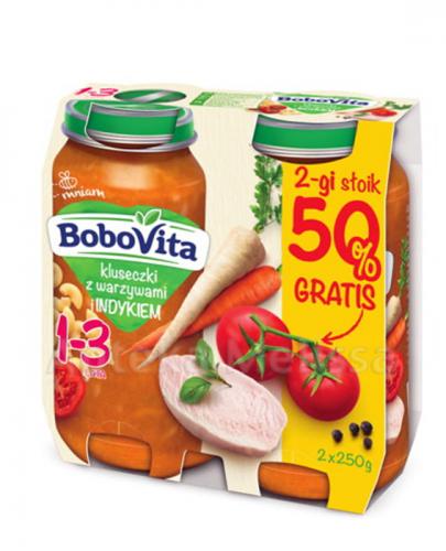  BOBOVITA Junior Kluseczki z warzywami i indykiem 1-3 lata - 2 x 250 g - Apteka internetowa Melissa  
