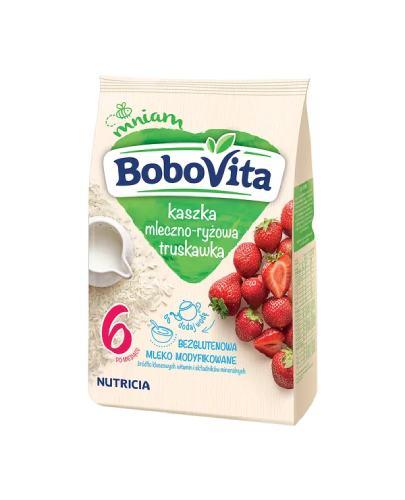  BOBOVITA Kaszka mleczno-ryżowa o smaku truskawkowym po 6 miesiącu, 230 g - Apteka internetowa Melissa  