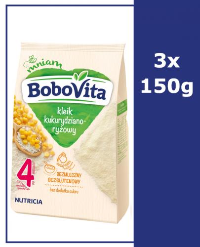 BOBOVITA Kleik kukurydziano-ryżowy po 4 m-cu - 3 x 150 g - Apteka internetowa Melissa  