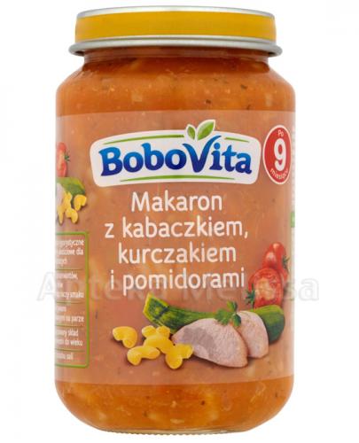  BOBOVITA Makaron z kabaczkiem kurczakiem i pomidorami po 9 miesiącu - 190 g - Apteka internetowa Melissa  
