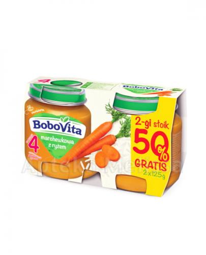 BOBOVITA Marchewkowa z ryżem po 4 m-cu - 2 x 125 g - Apteka internetowa Melissa