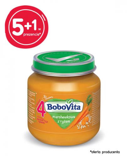 BOBOVITA Marchewkowa z ryżem po 4 m-cu - 6 x 125 g - cena, opinie, właściwości - Apteka internetowa Melissa