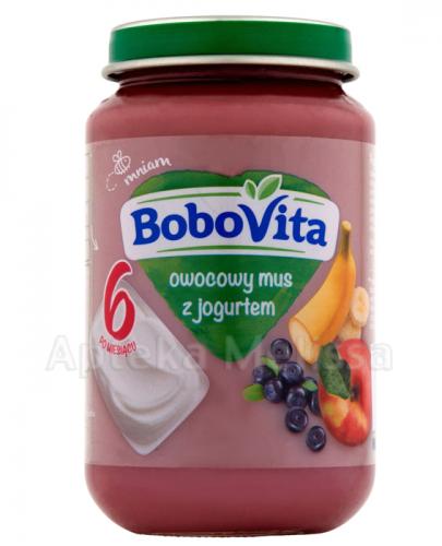  BOBOVITA Owocowy mus z jogurtem po 6 m-cu - 190 g - Apteka internetowa Melissa  