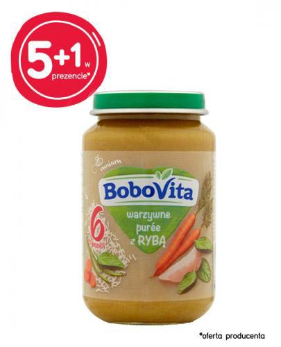 BOBOVITA Warzywne puree z rybą po 6 m-cu - 6 x 190 g - cena, opinie - Apteka internetowa Melissa