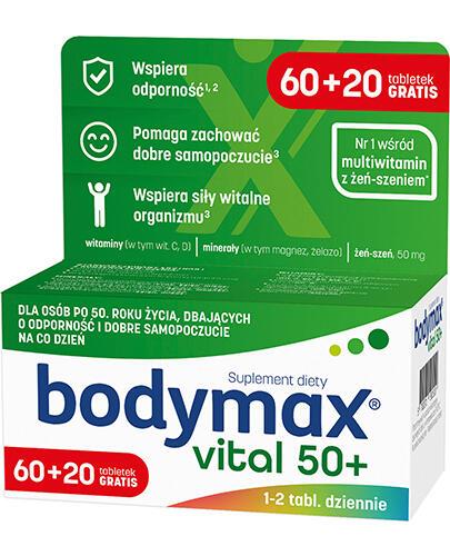  Bodymax Vital 50 + - 60 + 20 tabletek - cena, opinie, wskazania  - Apteka internetowa Melissa  