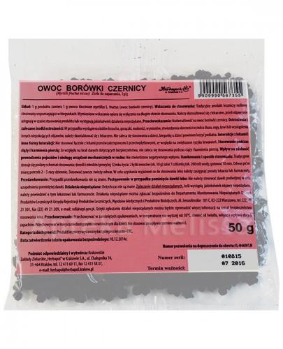 BORÓWKA CZERNICA Owoc - 50 g - Apteka internetowa Melissa