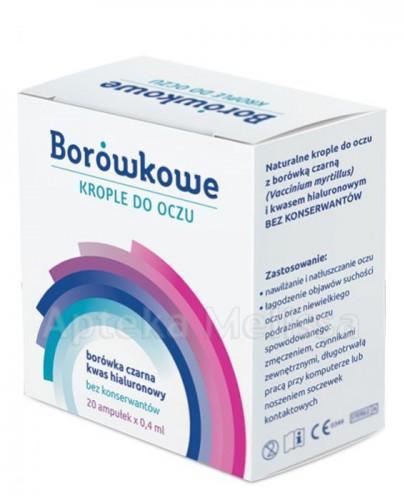  BORÓWKOWE KROPLE DO OCZU - 20 amp. x 0,4 ml  - Apteka internetowa Melissa  