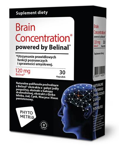  Brain Concentration® powered by Belinal® 120 mg, 30 kapsułek - Apteka internetowa Melissa  