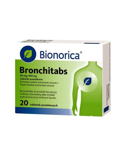  Bronchitabs 60 mg + 160 mg, 20 tabl. Na mokry kaszel, cena, opinie, ulotka - Apteka internetowa Melissa  