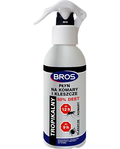 Bros Płyn na komary i kleszcze 50% Deet tropikalny - 130 ml - cena, opinie, właściwości - Drogeria Melissa