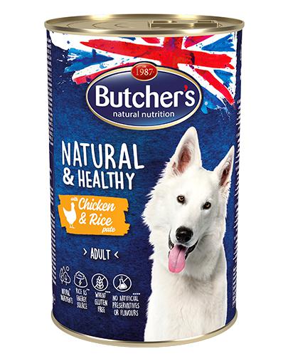  Butcher's Natural & Healthy Karma dla dorosłych psów pasztet z kurczakiem i ryżem - 1200 g - cena, opinie, składniki - Apteka internetowa Melissa  