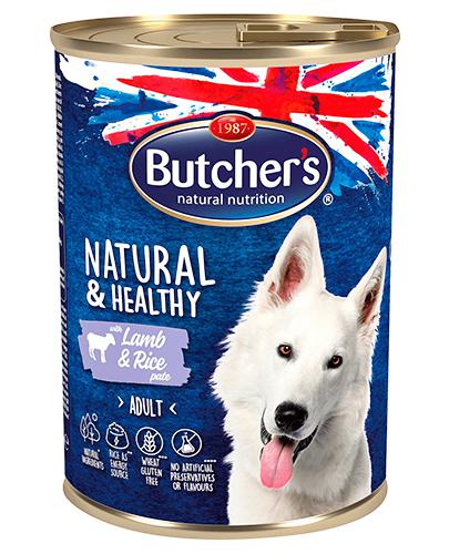  Butcher's Natural & Healthy Karma dla psa z jagnięciną i ryżem pasztet - 390 g - cena, opinie, właściwości - Apteka internetowa Melissa  