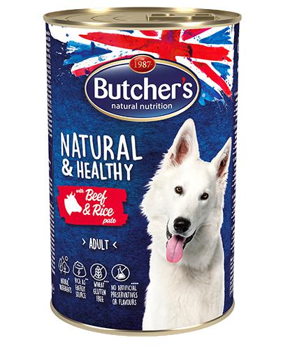  Butcher's Natural & Healthy Pasztet dla psów z wołowiną i ryżem - 1200 g - cena, opinie, wskazania - Apteka internetowa Melissa  