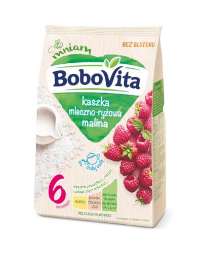BOBOVITA Kaszka mleczno-ryżowa o smaku malinowym po 4 m-cu - 230 g - Apteka internetowa Melissa