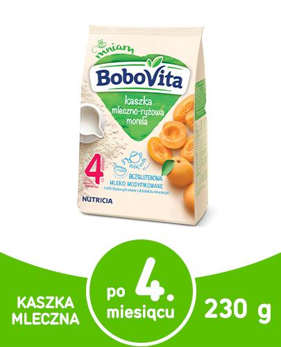 BOBOVITA Kaszka mleczno-ryżowa o smaku morelowym po 4 m-cu - 230 g - Apteka internetowa Melissa