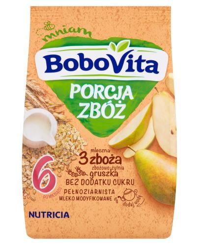  BOBOVITA PORCJA 3 ZBÓŻ Kaszka mleczna o smaku gruszkowym po 6 m-cu - 210 g - Apteka internetowa Melissa  