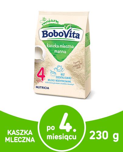 BOBOVITA Kaszka manna tradycyjny posiłek bez dodatku cukru po 6 m-cu - 230 g - Apteka internetowa Melissa