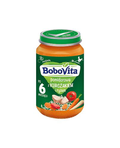 BOBOVITA Pomidorowa z kurczakiem i ryżem po 6 m-cu - 190 g - Apteka internetowa Melissa