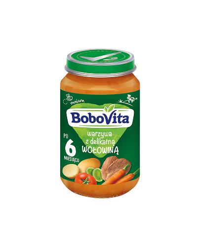 BOBOVITA Warzywa z delikatną wołowiną po 6 m-cu - 190 g - Apteka internetowa Melissa