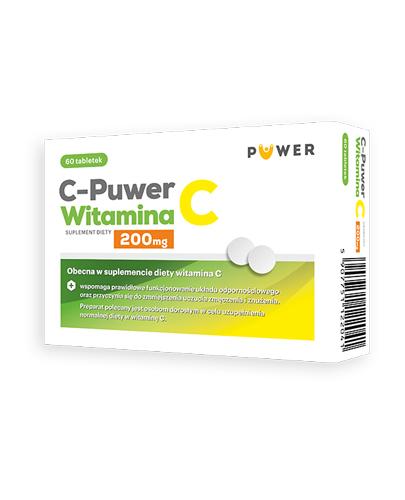  C-Puwer Witamina C 200 mg - 60 tabl. - cena, opinie, stosowanie - Apteka internetowa Melissa  