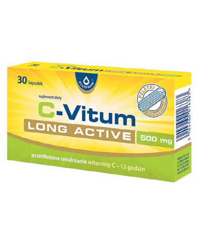  C-Vitum Long Active 500 mg, 30 kaps., cena, opinie, stosownanie - Apteka internetowa Melissa  