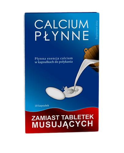  CALCIUM Płynna esencja calcium w kapsułkach - 10 kaps. - Apteka internetowa Melissa  