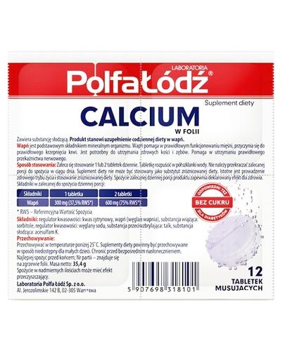  Calcium w folii - 12 tab. mus.  - Apteka internetowa Melissa  