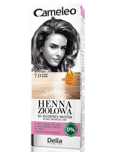  Cameleo Henna ziołowa do koloryzacji włosów Blond 7.0 - 75 g Farba do amoniaku - cena, opinie, stosowanie  - Apteka internetowa Melissa  
