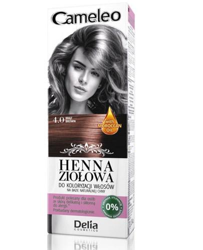  Cameleo Henna ziołowa do koloryzacji włosów Brąz 4.0 - 75 g - cena, opinie, stosowanie  - Apteka internetowa Melissa  