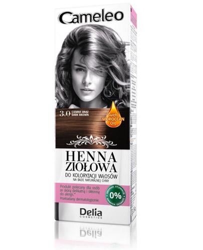  Cameleo Henna ziołowa do koloryzacji włosów Ciemny brąz 3.0 - 75 g Naturalna farba do włosów - cena, opinie, stosowanie - Apteka internetowa Melissa  