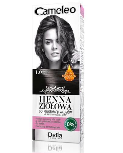  Cameleo Henna ziołowa do koloryzacji włosów Czerń 1.0 - 75 g - cena, opinie, stosowanie  - Apteka internetowa Melissa  
