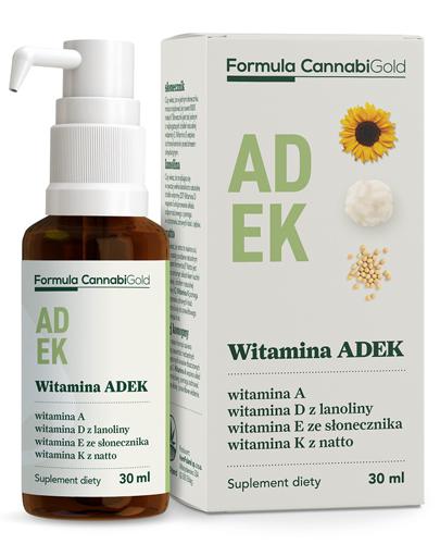 CannabiGold Formula Witamina ADEK - 30 ml - cena, opinie, właściwości - Apteka internetowa Melissa