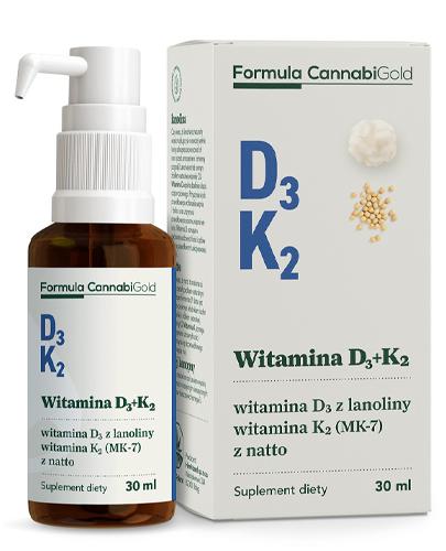 CannabiGold Formula Witamina D3 + K2 - 30 ml - cena, opinie, dawkowanie - Apteka internetowa Melissa