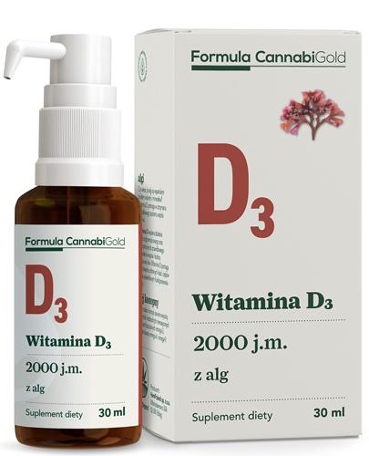 CannabiGold Formula Witamina D3 z alg - 30 ml - cena, opinie, wskazania - Drogeria Melissa
