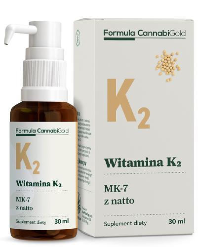 CannabiGold Formula Witamina K2 MK-7 z natto - 30 ml - cena, opinie, składniki - Apteka internetowa Melissa