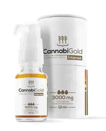 Cannabigold Intense 12 ml olejek CBD 3000 mg gwarantowane stężenie - Apteka internetowa Melissa