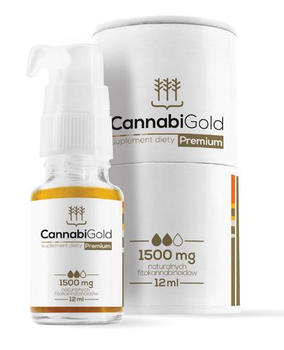  CannabiGold Premium Olejek CBD 1500 mg, 12 ml - Apteka internetowa Melissa  