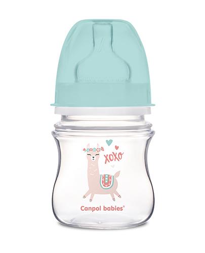 CANPOL BABIES Butelka antykolkowa EasyStart 35/220 kolor zielony - 120 ml