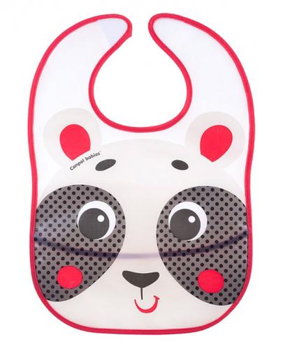CANPOL BABIES Śliniak plastikowy z kieszonką panda 9/232 - 1 szt.