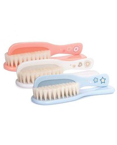 Szczotka z grzebykiem Newborn Baby (naturalna...