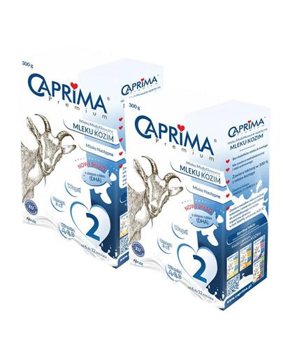  CAPRIMA PREMIUM 2 MLEKO NASTĘPNE 6-12 mcy Mleko modyfikowane na bazie mleka koziego, 2 x 300 g, cena, stosowanie, opinie  - Apteka internetowa Melissa  