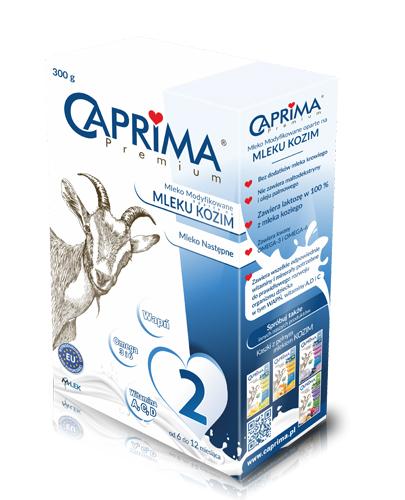 CAPRIMA PREMIUM 2 MLEKO NASTĘPNE 6-12 mcy Mleko modyfikowane na bazie mleka koziego - 300 g - cena, stosowanie, opinie  - Apteka internetowa Melissa  