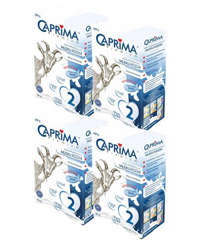  CAPRIMA PREMIUM 2 MLEKO NASTĘPNE 6-12 mcy Mleko modyfikowane na bazie mleka koziego, 4 x 300 g, cena, stosowanie, opinie  - Apteka internetowa Melissa  