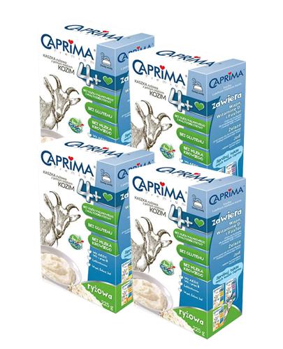 CAPRIMA PREMIUM Kaszka ryżowa z pełnym mlekiem kozim 4+, 4 x 225 g, cena, wskazania, skład - Apteka internetowa Melissa