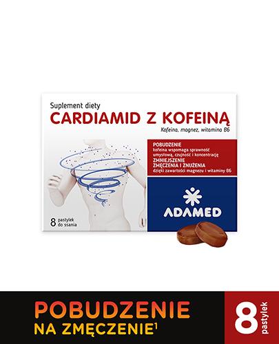 CARDIAMID Z KOFEINĄ Smak cytrusowy - 8 past. - na uczucie znużenia i osłabienie - cena, dawkowanie, opinie - Drogeria Melissa
