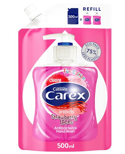  CAREX Antybakteryjne mydło w płynie Strawberry Candy, zapas, 500 ml - Apteka internetowa Melissa  