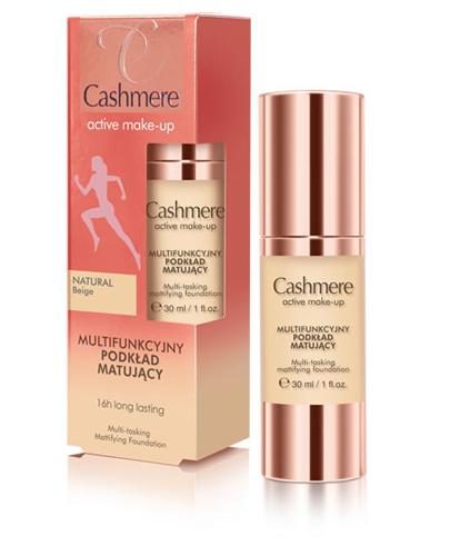 CASHMERE ACTIVE MAKE-UP Multifunkcyjny podkład matujący NATURAL BEIGE - 30 ml - trwałość - cena, opis - Apteka internetowa Melissa
