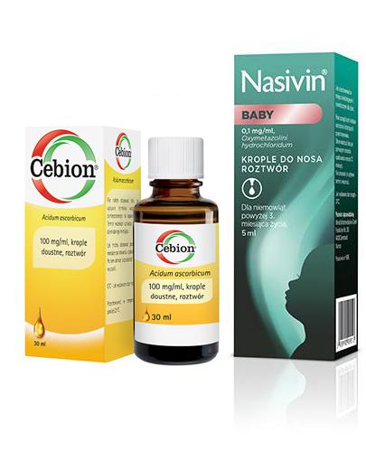 Cebion Krople 30 Ml Niedobory Witaminy C U Dzieci Nasivin Baby 001 Mgml Krople Dla Niemowląt Powyżej 3 Miesiąca życia 5 Ml